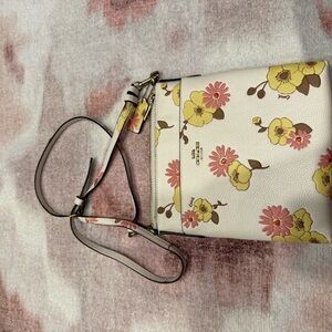 Coach Cream Floral Crossbody Bag